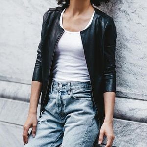 SPANX Faux Leather Jacket